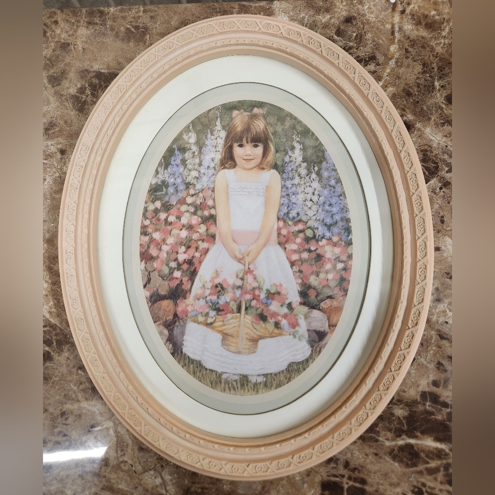Vintage Flower Girl Picture
